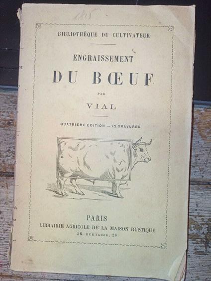 Engraissement du boeuf - copertina