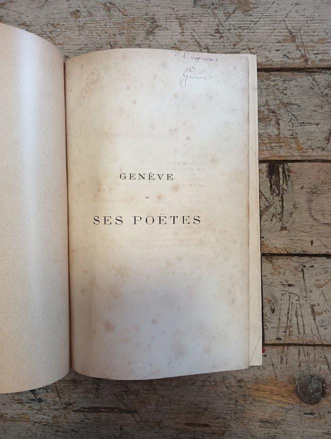 Genève et ses poetes