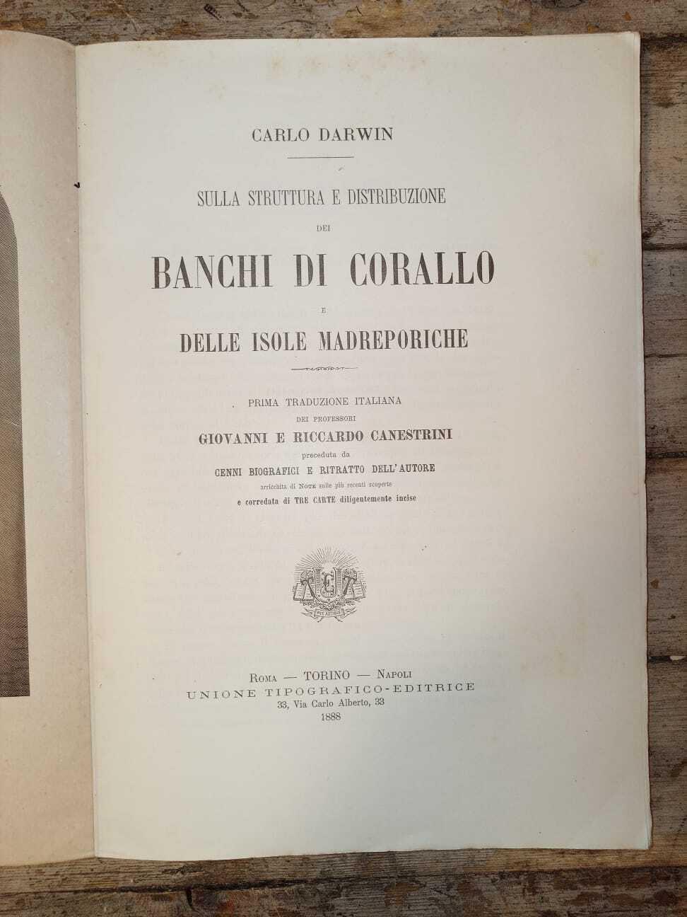 Sulla struttura e distribuzione dei banchi di corallo delle isole madreporiche