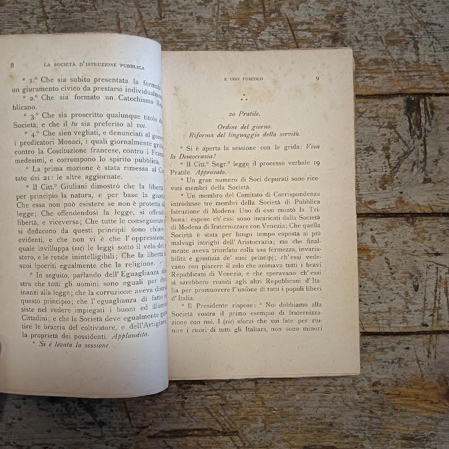 Studi e documenti sopra Ugo Foscolo