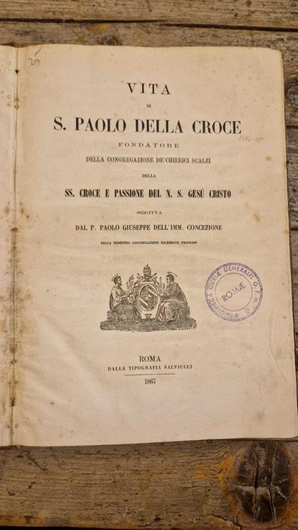 Vita di S. Paolo della Croce - copertina