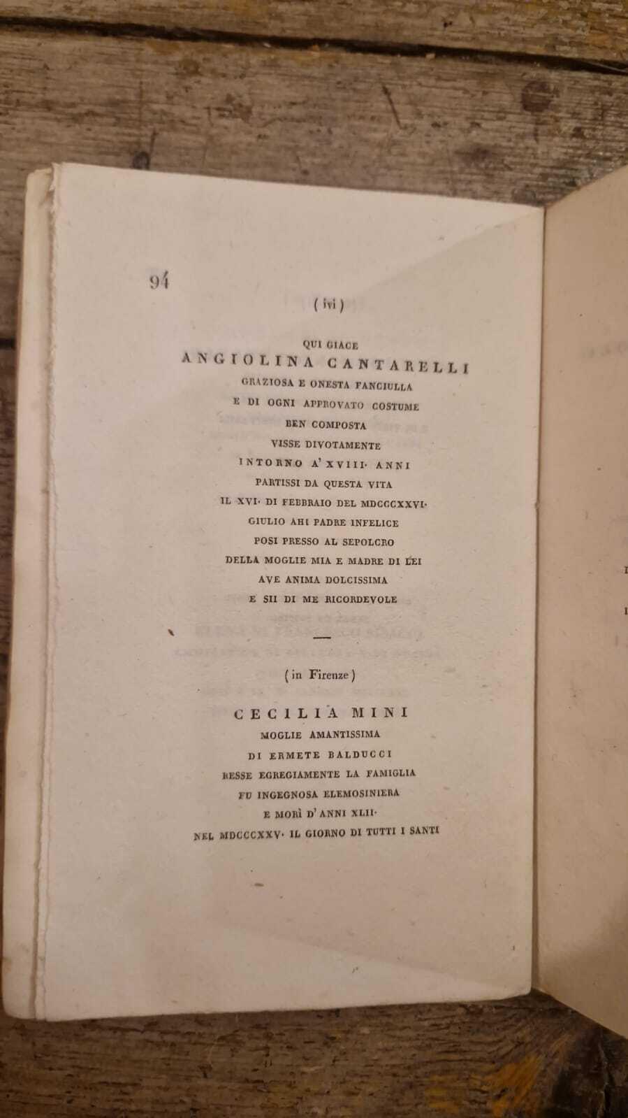 Scelta d'iscrizioni moderne in lingua italiana
