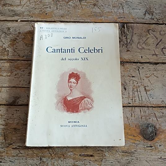 Cantanti Celebri del secolo XIX - Gino Monaldi - copertina