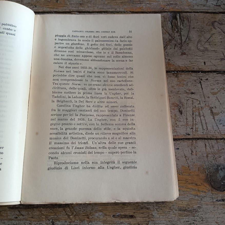 Cantanti Celebri del secolo XIX