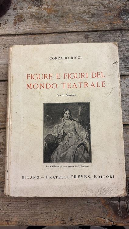 Figure e figuri del mondo teatrale - Corrado Ricci - copertina