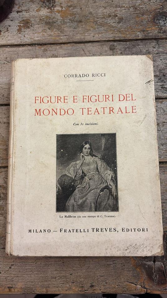 Figure e figuri del mondo teatrale - Corrado Ricci - copertina