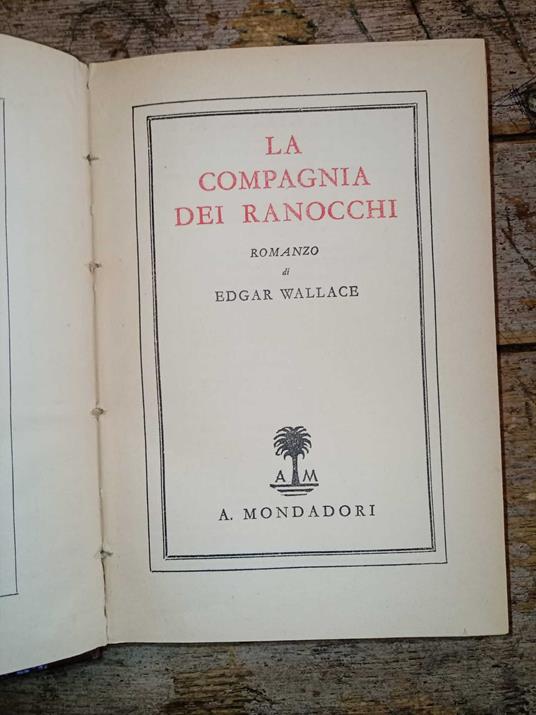 La compagnia dei ranocchi - Edgar Wallace - copertina