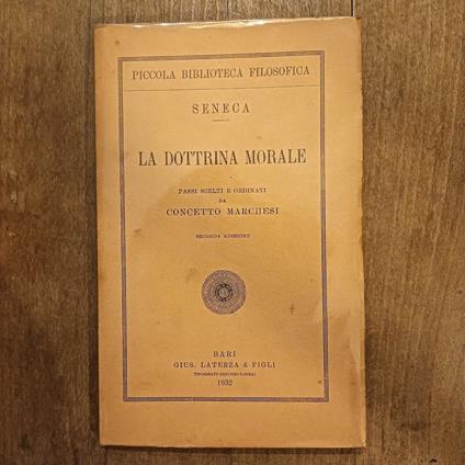 La dottrina morale - L. Anneo Seneca - copertina