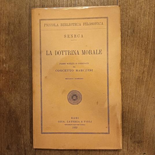La dottrina morale - L. Anneo Seneca - copertina