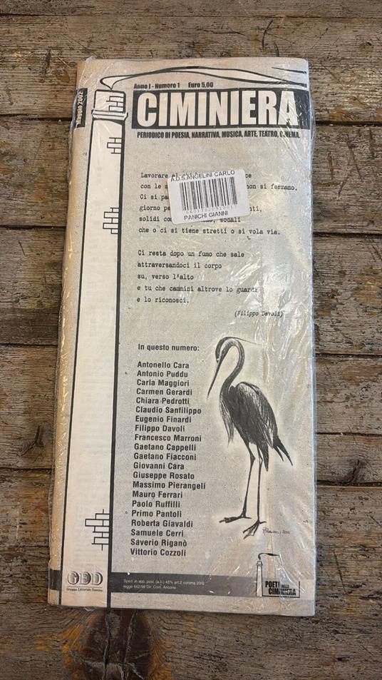 Ciminiera, anno I, n° 1, Maggio 2002 - copertina
