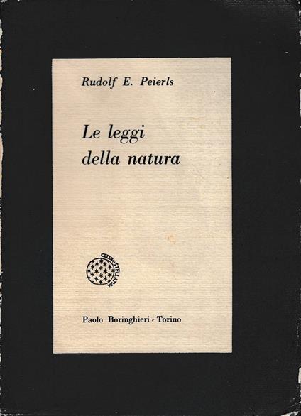Le leggi della natura - copertina