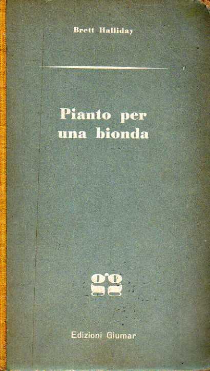 Pianto per una bionda - copertina