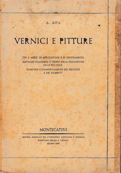 Vernici e pitture - copertina