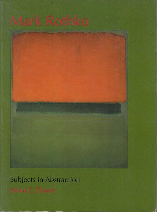 Mark Rothko: Subjects in Abstraction - copertina
