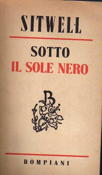 Sotto il sole nero - Edith Sitwell - copertina