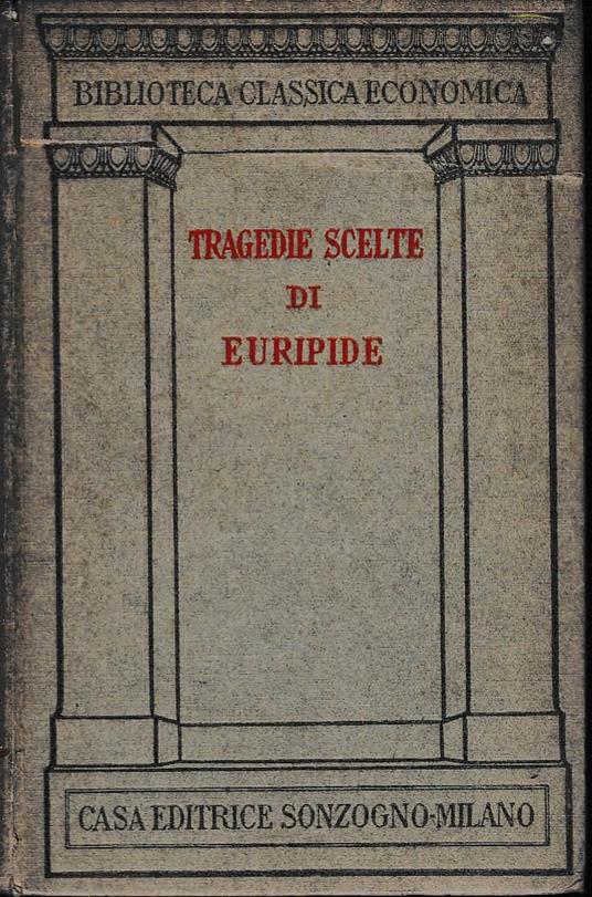 Tragedie scelte di Euripide - copertina