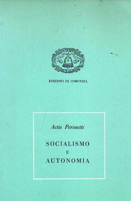 Socialismo e autonomia - copertina
