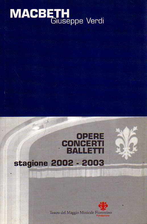 Macbeth. Stagione 2002-2003 Maggio musicale fiorentino - copertina