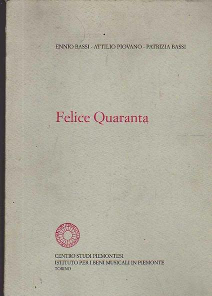Luigi Felice Rossi - copertina