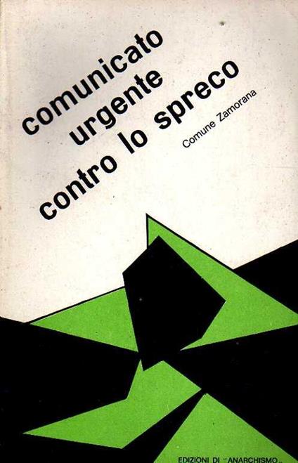 Comunicato urgente contro lo spreco - copertina