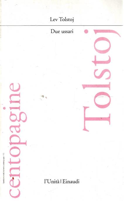 Due ussari - Lev Tolstoj - copertina