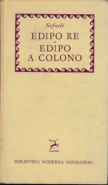 Edipo Re Edipo a Colono - copertina
