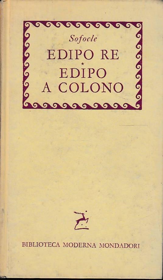 Edipo Re Edipo a Colono - copertina