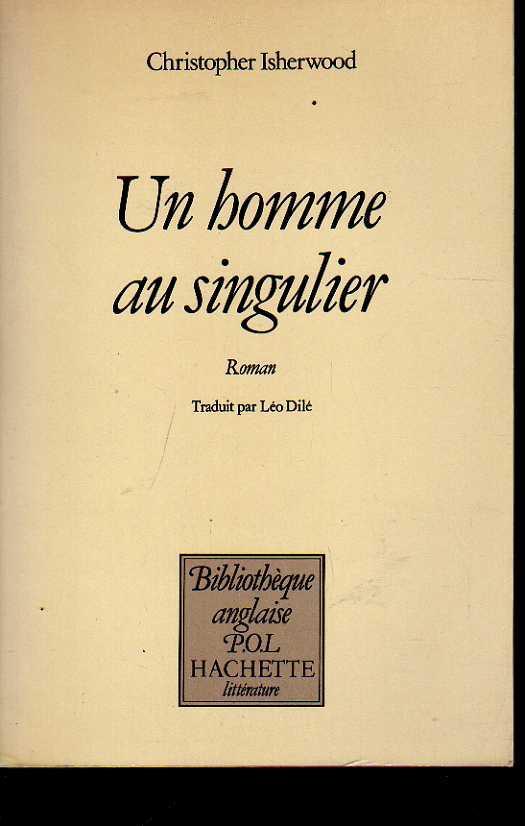 Un homme au singulier - copertina