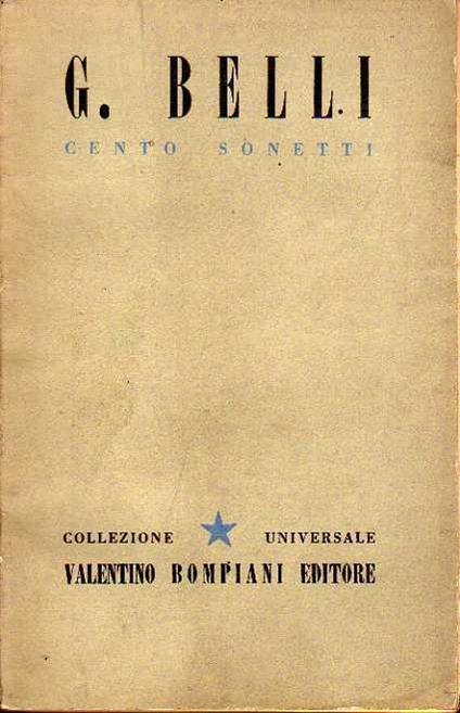 Cento sonetti - copertina
