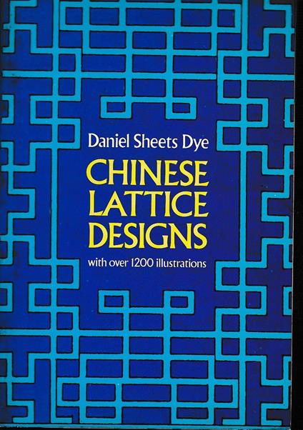 Chinese lattice designs with over 1200 illustrations - copertina
