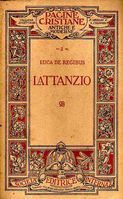 Lattanzio - Luca De Regibus - copertina