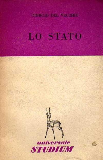 Lo Stato - Giorgio Del Vecchio - copertina