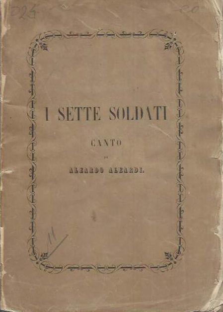 I sette soldati. Canto - copertina