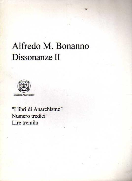 Dissonanze II - copertina