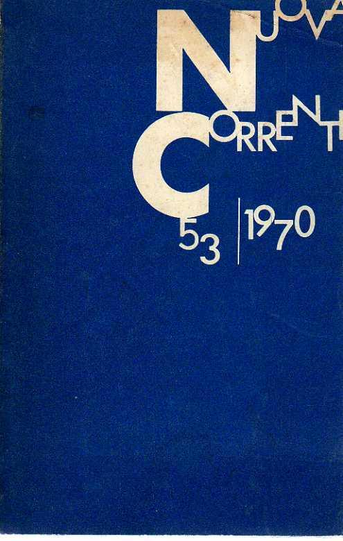 Nuova Corrente. 1970 - N. 53 - copertina