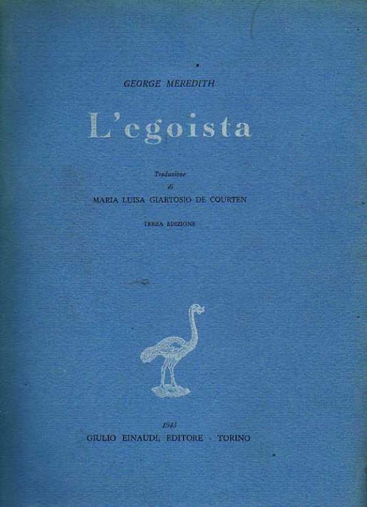 L'egoista - copertina