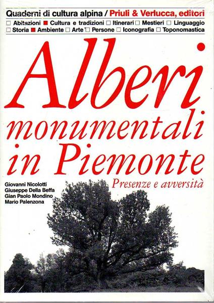 Alberi monumentali in Piemonte - copertina