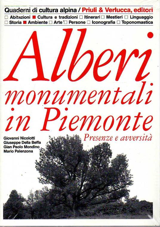 Alberi monumentali in Piemonte - copertina