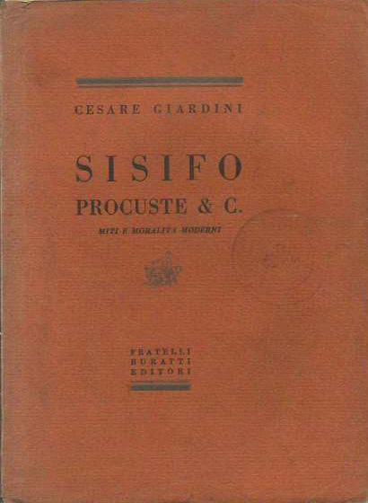 Sisifo Procuste & C. Miti e moralità moderni - copertina