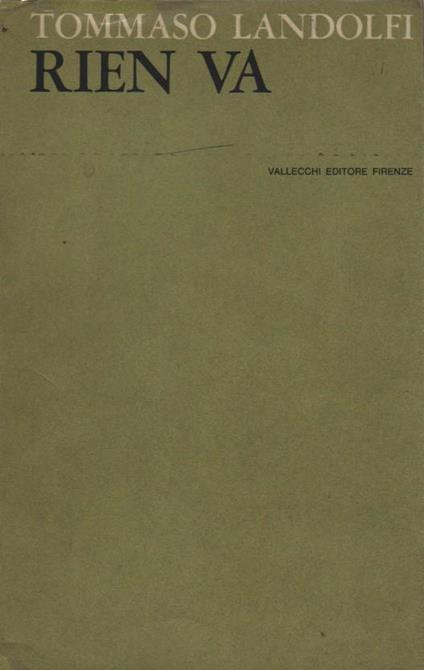 Rien va - Tommaso Landolfi - copertina