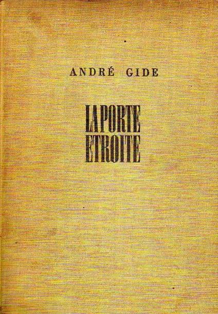 La porte etroite - André Gide - copertina