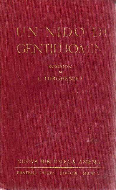 Un nido di gentiluomini - copertina