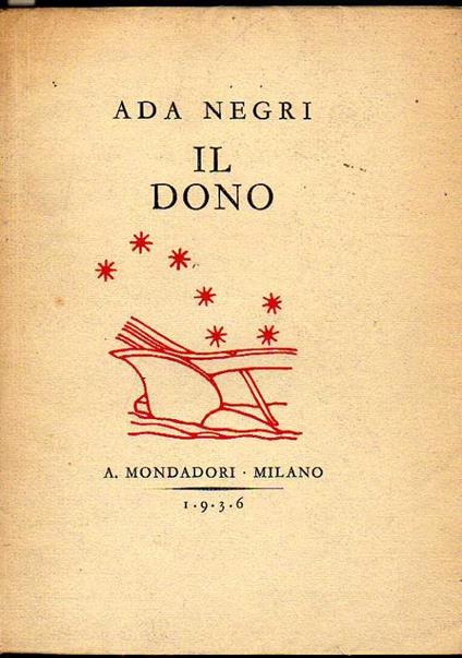 Il dono - Ada Negri - copertina