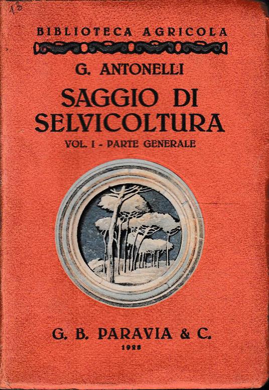 Saggio di selvicoltura - copertina