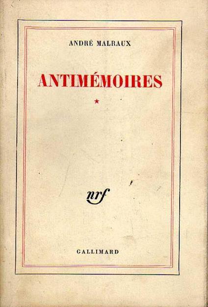 Antimémoires - André Malraux - copertina