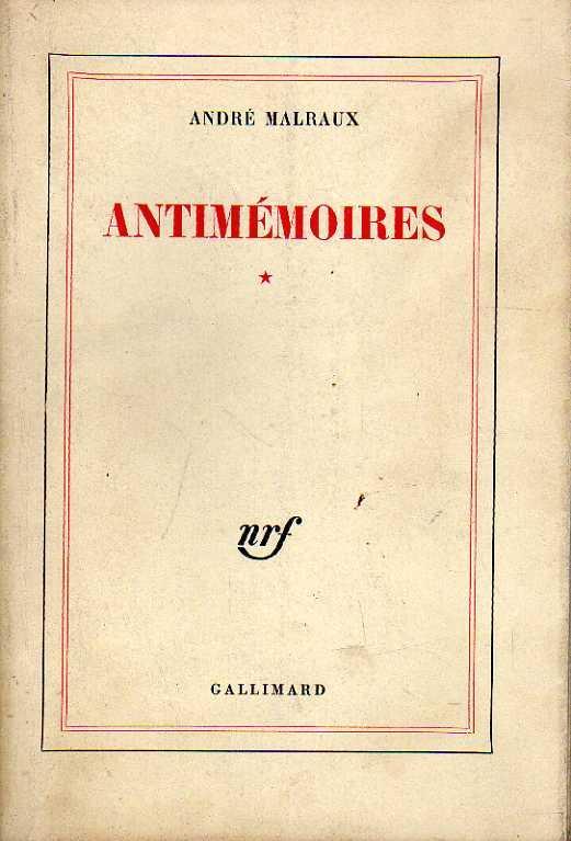 Antimémoires - André Malraux - copertina