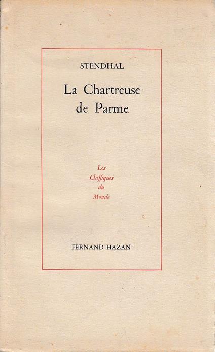 La Chartreuse de Parme - copertina