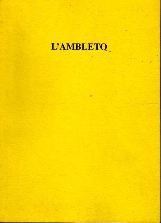 L'Ambleto - Giovanni Testori - copertina