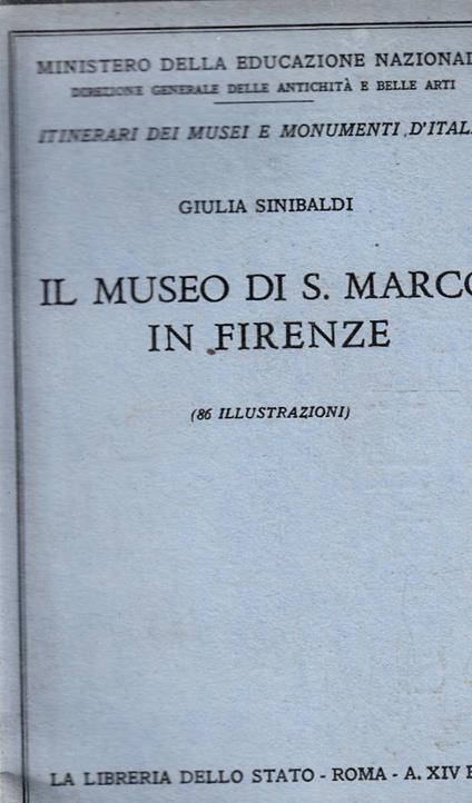Il museo di San Marco in Firenze - copertina