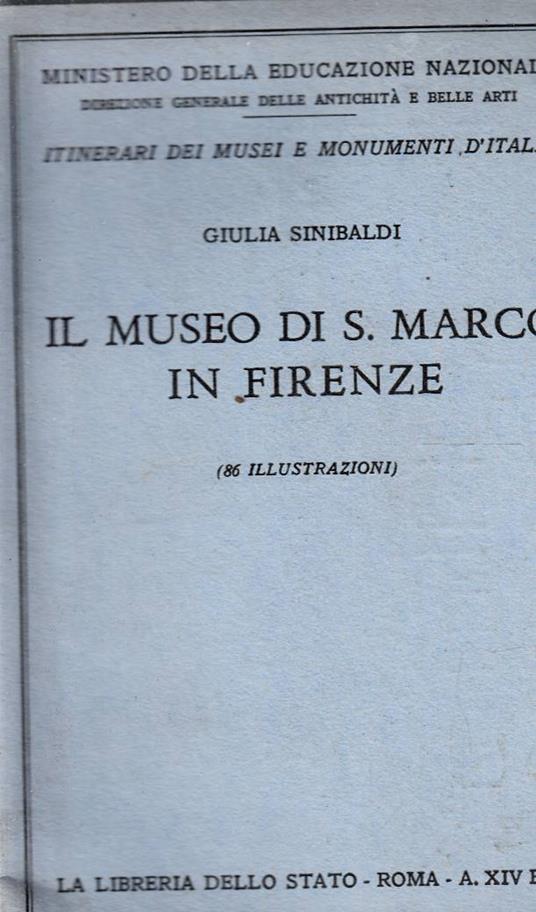 Il museo di San Marco in Firenze - copertina